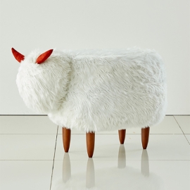 양 스툴1_화이트 [Sheep Stool]