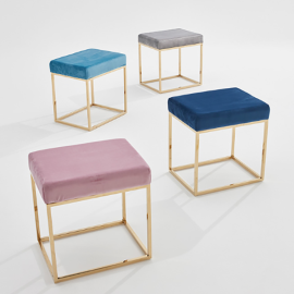 큐브 스툴_골드스텐 [Cube stool]