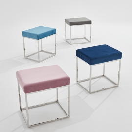 큐브 스툴_실버스텐 [Cube stool]