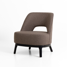 컴팩트 라운지 체어_브라운 Compact lounge chair