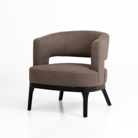 파이 라운지 체어_브라운 Pie lounge chair