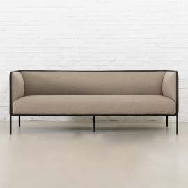 라인 3인 소파_브라운 Line 3 seater sofa