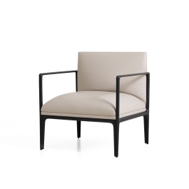 팜 알루미늄 암 소파_크림PU Fam Aluminium Arm Sofa