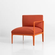 팜 알루미늄 암 소파[L]_오렌지 Fam Aluminum Arm Sofa[Left]