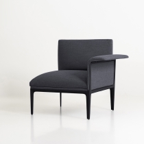 팜 커브드 암 소파[L]_다크그레이 Fam Curved Arm Sofa[Left]