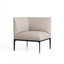 팜 코너 소파_크림PU Fam Corner Sofa