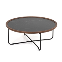 비긴 소파 테이블 Beguine Sofa Table월넛+브라운골든