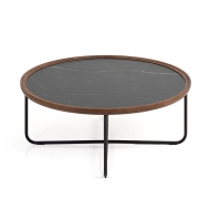 비긴 소파 테이블 Beguine Sofa Table월넛+브라운골든