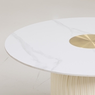 클래씨 테이블 Classy Table화이트세라믹+아이보리