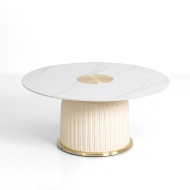 클래씨 테이블 Classy Table화이트세라믹+아이보리