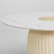 클래씨 테이블 Classy Table화이트세라믹+아이보리