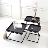트레이 소파 테이블 Tray sofa table블랙 [정사각]