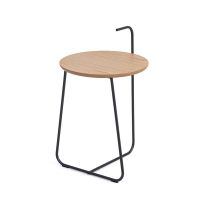 네오 사이드 테이블 Neo Side Table화이트오크네추럴+아이언그레이