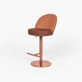 플라워 바체어 Flower barchair브라운+로즈골드