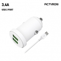 엑티몬 차량용 3.4A 충전기 (USB 2 포트) (C-TYPE)