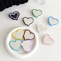 찌그러진 파스텔 하트 거울 핑거톡 스마트톡 10종