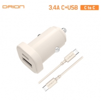 드리온 차량용 3.4A 충전기 (C+USB포트) (C to C)
