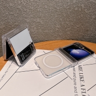 갤럭시 Z플립 맥세이프 힌지보호 투명 케이스