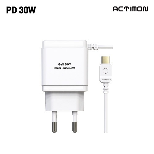 엑티몬 가정용 PD 30W 일체형 충전기 (C PIN)  MON-PD30W-CPIN