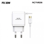엑티몬 가정용 PD 30W 일체형 충전기 (C PIN)  MON-PD30W-CPIN