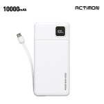 엑티몬 C타입 일체형 보조배터리 10000mAh C PIN M-LCD-P10000