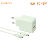 드리온 가정용 PD 45W 충전기 (C+USB 포트) (C to C) D-PD45W-CU-T2