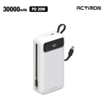 엑티몬 PD20W 듀얼 일체형 보조배터리 30000mAh C PIN M-LCD-PD20W-30000