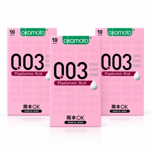 [20%할인] 윤활제 촉촉! 003 히알루론산 콘돔 10개입 X 3SET