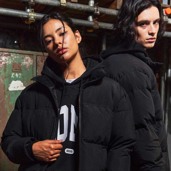 데일리 미니멀 푸퍼 숏패딩 블랙 GA4840 BK