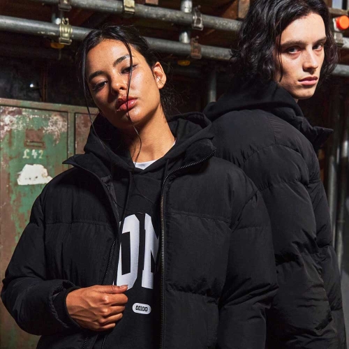 데일리 미니멀 푸퍼 숏패딩 블랙 GA4840 BK