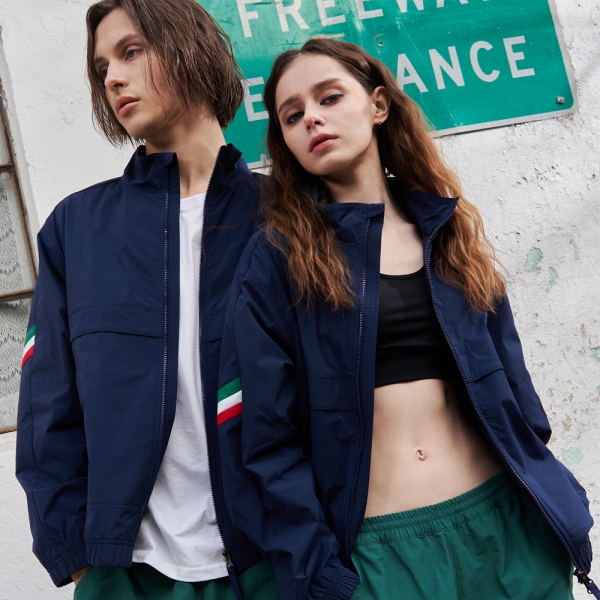 시그니쳐 포인트 웜업 자켓 블루 GA5532 BL