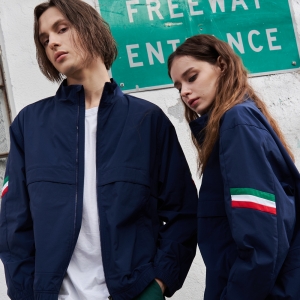 시그니쳐 포인트 웜업 자켓 블루 GA5532 BL