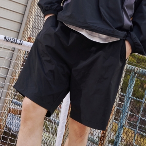 풋볼 베이직 나일론 숏팬츠 블랙 GA5660 BK