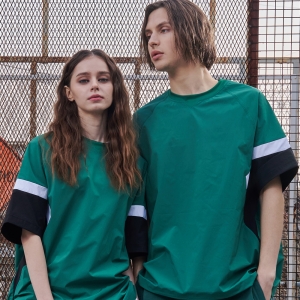 풋볼 시그니쳐 컬러블록 나일론 숏슬리브 그린 GA5621 GN