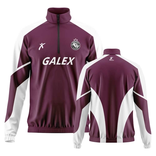 커스텀 하프집업 윈드브레이커 버건디 GA5931 BD