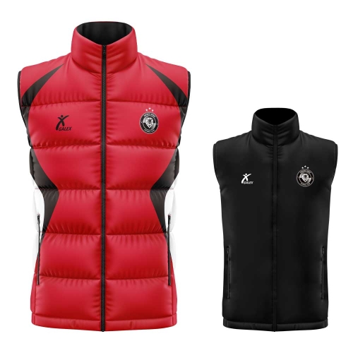 커스텀 양면 패딩 베스트 레드 GA5403 RD