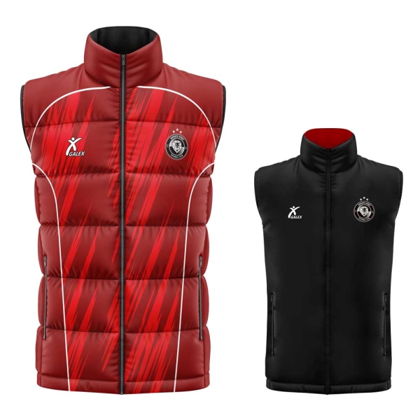 커스텀 양면 패딩 베스트 레드 GA5942 RD
