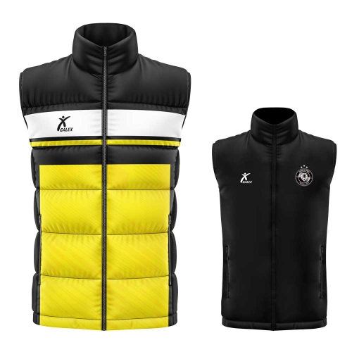 커스텀 양면 패딩 베스트 옐로우 GA5949 YE