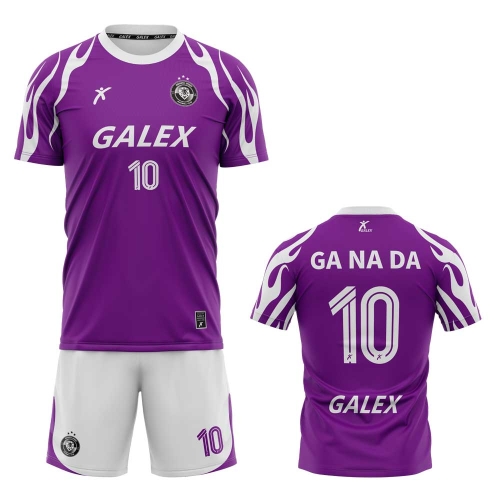 커스텀 풋볼 유니폼 세트 퍼플 GF5306 PP