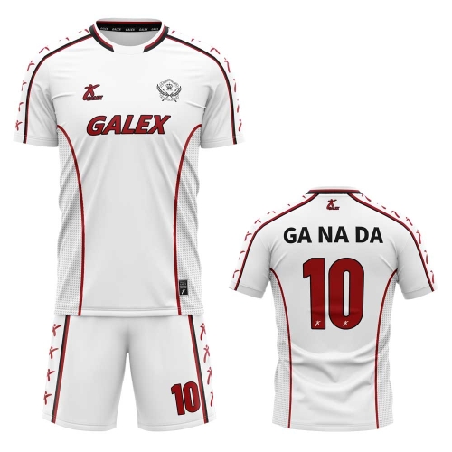 커스텀 레트로 풋볼 유니폼 세트 화이트 GF5904 WH