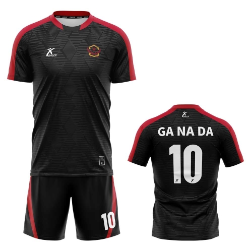 커스텀 레트로 풋볼 유니폼 세트 블랙 GF5905 BK