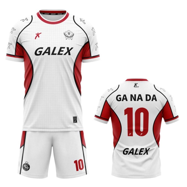 커스텀 레트로 풋볼 유니폼 세트 화이트 GF5303 WH