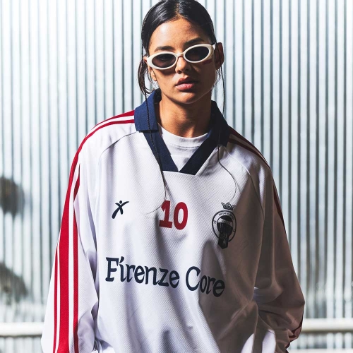 레트로 블록코어 카라 롱슬리브 화이트 GA5713 WH