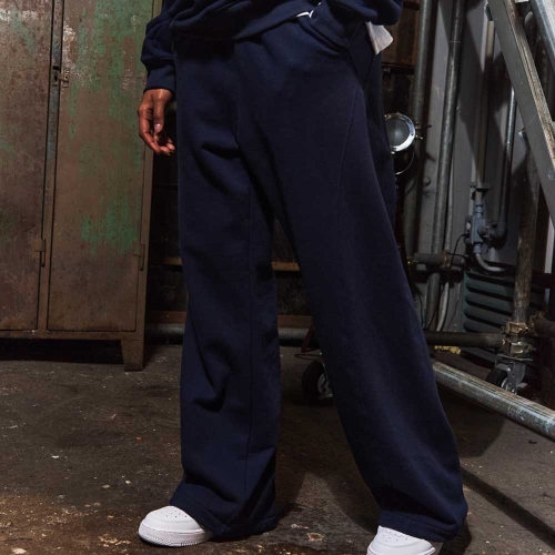 레트로 커브드 스웨트 팬츠 미드나잇블루 GA5752 BL