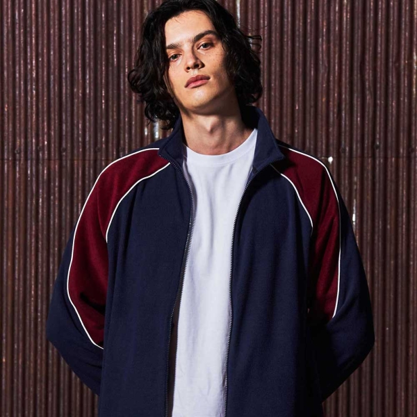 레트로 배색 라이트 플리스 자켓 네이비 GA5831 NV