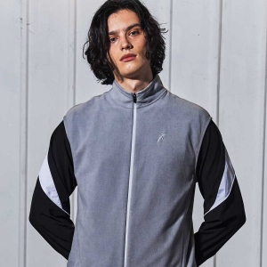 레트로 웜업 플리스 베스트 그레이 GA5833 GR