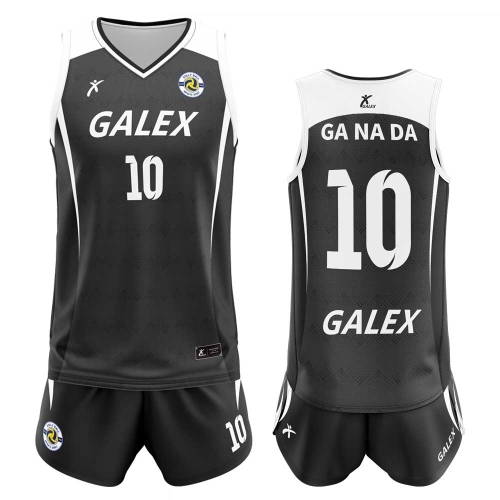 커스텀 배구 유니폼 세트 블랙 GV6940 BK