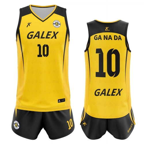 커스텀 배구 유니폼 세트 옐로우 GV6940 YE
