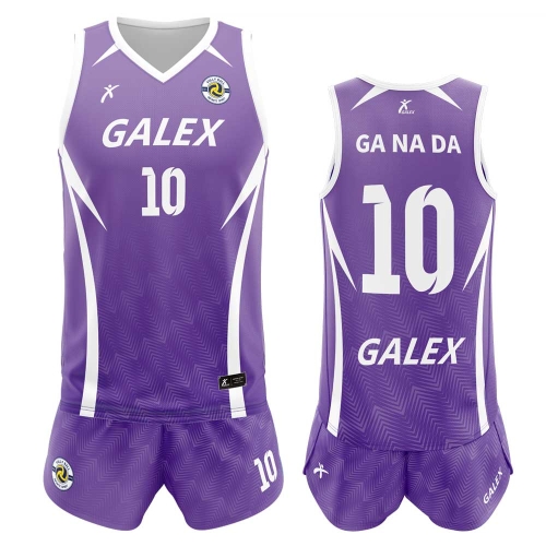 커스텀 배구 유니폼 세트 퍼플 GV6941 PP