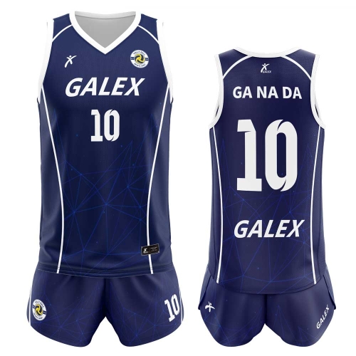 커스텀 배구 유니폼 세트 네이비 GV6942 NV
